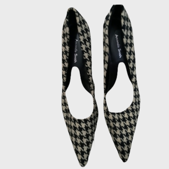 Amanda Smith Houndstooth Pumps Size 8.5 - Picture 4 of 7